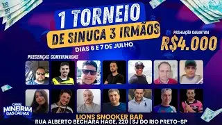TORNEIO DE SINUCA LIONS SNOOKER BAR ORGANIZA&Ccedil;&Atilde;O TR&Ecirc;S IRM&Atilde;OS
