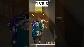 FREE FIRE BEST 1 🆚 3 CLUTCH #badge99 #freefire #alphakd