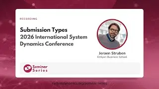 Submission Types - 2026 International System Dynamics Conference