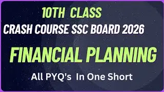 10th Class FINANCIAL PLANNING | Previous years Question | March 2022 - 2025 | Crash course 2026