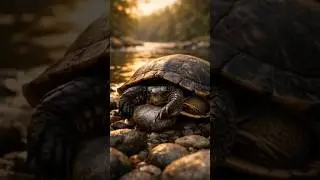 The Mysterious Stone: A Turtle's Love and the River's Secret #ai #animation #river #mysterious ☠️
