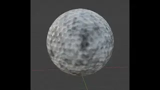 nice golf ball model in blender