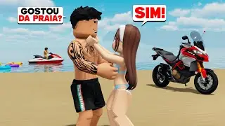 ROBLOX - FUI PARA A PRAIA COM MINHA NAMORADA DE MOTO 🥰