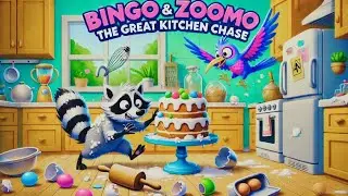Title: Bingo and Zoomo:  The Great Kitchen Chase watch the story and enjoy