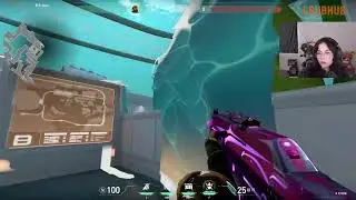 kyedae react on new agent harbor wall power look insane #kyedae #valorant #valorantclips #tenz
