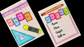 Easy math project work design/How to make a Mathematics Angle Project/Types of Angles /Maths design