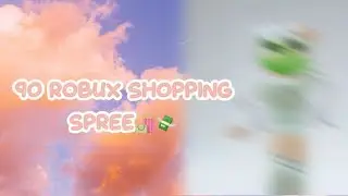 90 robux shopping spree🛍️💸 | roblox | not my first time