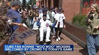 Chicago Cubs superfan Ronnie 'Woo Woo' Wickers returns to Wrigley Field while battling lung disease