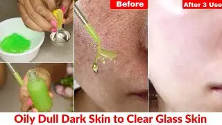 I applied👆🏼this Serum on Dull Dark Skin-Got rid of Oily Skin & Dullness- Get Clear Smooth Glass Skin