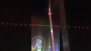 Dubai Drop Tower - Global Village Rides #viral #rides #trending #explore #travel #shortvideo #dubai