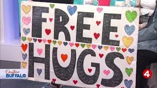 Daytime Buffalo Celebrates National Hug Day with the Free Hug Guy