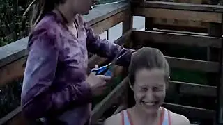 The Worst Idea EVER for a Haircut? Bad Haircut | Ponytail Chopped | The Backyard Big Haircut