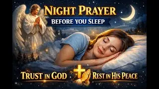 A Bedtime Prayer Before Sleep - Lord God, Surround us with Your angels, standing...