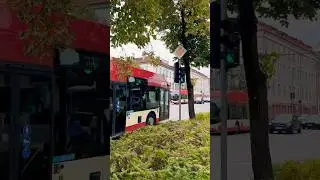 SATISFYING AND SMOOTH VILNIUS TROLLEY BUS SOUND SHORT #shorts #bus #vilnius #lithuania #shortvideo
