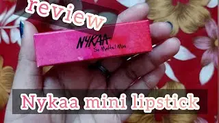 Nykaa mini lipstick review#nykaa #lipstick #makeup