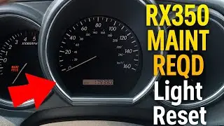 2008 Lexus RX350 Oil Maintenance Light Reset 🔧