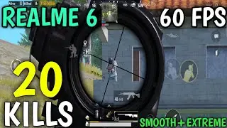 Realme 6 Pubg Testing Gameplay Smooth+Extreme 60FPS |Solo/Squad 20 Kills| Realme 6 Pubg Review