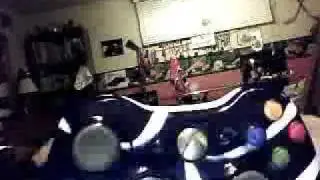 blue/white tiger stripe xbox controller with blue leds