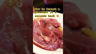 How to Breast a Pheasant in 4 seconds  hack 🤯👌🏻 #howto #clean #pheasant