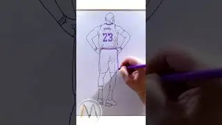 THE CHOSEN ONE 🏆 #lebronjames #howtodraw #lebron #drawing #kingjames #speeddrawing #nba #lakers