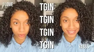 TGIN TGIN HAS DONE IT AGAIN | TGIN HONEY HAIR MILK & TGIN CURL BOMB GEL | DEMO AND REVIEW
