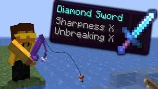 Minecraft, But Fishing Drops OP Items...