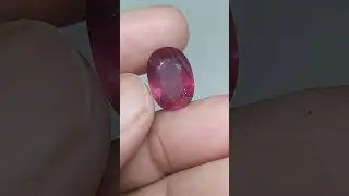 Ruby Tanzania kristal 9,2 ct memo GLI