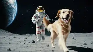 Walking the Dog on the Moon | AI Dream Sequence