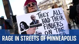 'You murdered a mother yesterday': Minneapolis protests against Trump's migrant crack down