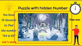 Amazing Eye Puzzles | Puzzle with hidden number | Find the Hidden Number in Eye Puzzles