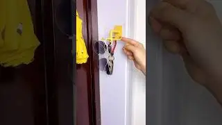 Genius Rotating Wall Hook for Keys & Sunglasses! 🔑😎 #LifeHack