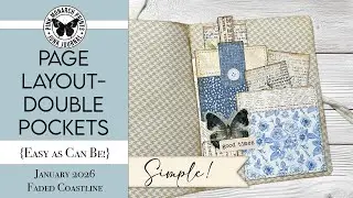 Простейший макет на всю страницу &mdash; двойной карман. Творите вместе с Pink Monarch Prints.