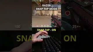 Razer&rsquo;s new Snap Tap Mode Update #gaming #valorant #huntsmanv3pro #keyboard #razer