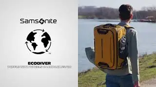 Samsonite water-resistant coated duffle bag made from 100% recycled PET | I-rewardshop.com