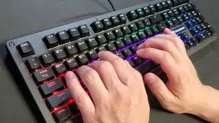 Cougar PURI RGB typing test
