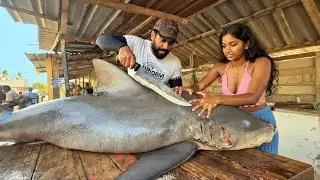Wow! Amazing Giant Size Great White Shark Cutting Skills Hidden Paradise Fish Market
