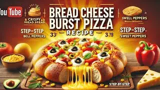 &ldquo;Bread Cheese Burst Pizza Recipe | Easy & Cheesy Snack Idea!&rdquo; #cheeseburstpizza