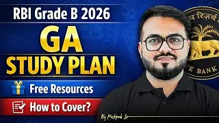 RBI Grade B General Awareness Study Plan 2026 | RBI Grade B Current Affairs strategy by Pushpak Sir
