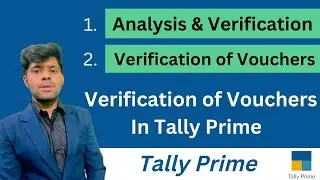 Data analysis & Voucher Verification In Tally Prime | Auditing in Tally Prime. #tallyprime #tally