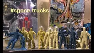 Marx Toys Tom Corbett, Space Patrol and Rex Mars Space Port 45mm Figures, Some With Helmets!