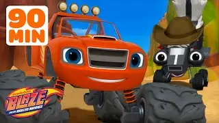 Blaze's STINKY Skunk Missions & Adventures! 🦨💨 | 90 Minutes | Blaze and the Monster Machines