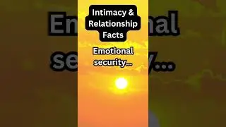 Emotional security turns connection into comfort&mdash;and love into something lasting #shorts #psychology