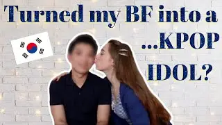 Turning My Japanese Boyfriend Into a KPOP IDOL| International Couple Makeup challenge | Laura D