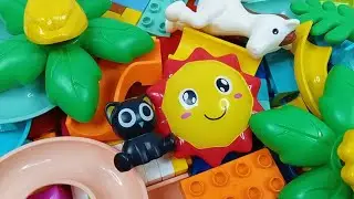 Satisfying building blocks marble run ☆ Build a marble track with lego duplo