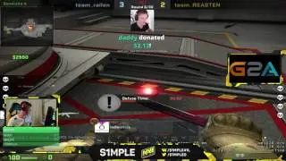 s1mple Na`Vi play de_nuke steam, faceit pro| Симпл Нави играет де нюк кс го на стриме
