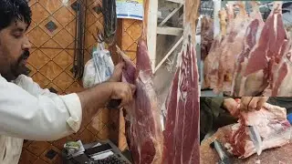 Faisal beef shop kohati gate Peshawar | Amazing beef cutting skills | Pakistani beef factory
