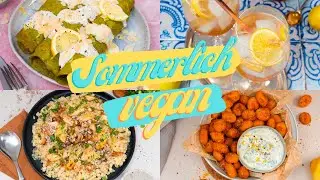 SOMMERLICH & VEGAN &raquo; Gr&uuml;ne Pfannkuchen, Spargelsalat, Sirup & knusprige Gnocchi│Food Friday #181