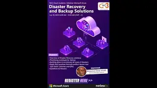 WEBINAIRES AZURE BACKUP AND SITE RECOVERY BY NETEXIO & MC3 CLOUD ACADEMY