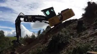 Steep shovel logging