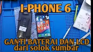Servis Hp IPhone 6 Habis Dicas Tiba-tiba Mati | Ganti Lcd Dan Baterai Iphone 6 | Belajar Servis Hp